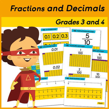 Preview of Fractions and Decimals Models and Images
