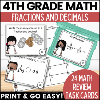 Preview of 4th Grade Go Math Chapter 9 Fractions and Decimals