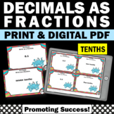 Converting Fractions to Decimals Place Value Games Math Ta