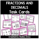 Fractions and Decimals Task Cards - Fraction Practice