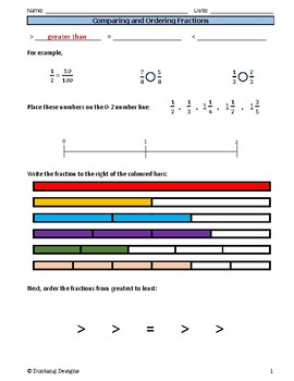 Preview of Fractions and Decimals Unit Package (Notes, Quizzes, Tests, Exit Slips, Games)
