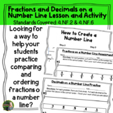 Fractions and Decimals on a Number Line Lesson, Practice a