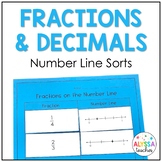 Fractions and Decimals on the Number Line Sorting Cards