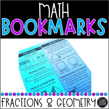 Preview of Math Bookmarks | Fractions and Geometry | Student Math Tools