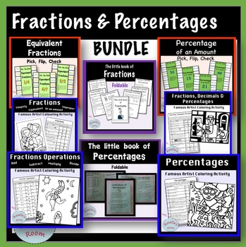 Preview of Fractions and Percentages - Activity Bundle