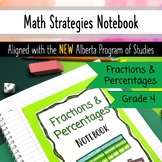 Fractions and Percentages - Grade 4 Math Notebook - Albert