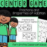 Fractions and Properties of Addition Center Games