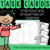 Fractions and Properties of Addition Task Cards