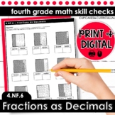 Fractions as Decimals | Fourth Grade Math 4.NF.6