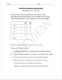 Fractions as Division - Grade 5 Study Guide - Ready Math L