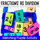 Fractions as Division Activity With Mixed Numbers and Impr