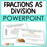 Fractions as Division Slides Lesson - 5th Grade Math 5.NF.3