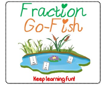 Preview of Fractions as Numbers Go Fish Game 3rd Grade Math