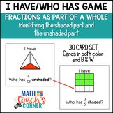 Fractions as Parts of a Whole: I Have/Who Has Game