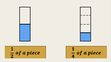 Fractions: comparing values using representations