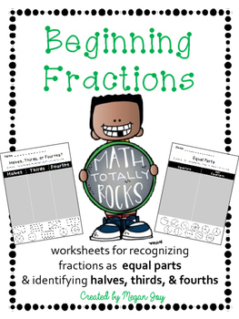 Preview of Fractions for Beginners