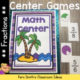 Fraction Center Game for Concentration, Go Fish and Old Maid