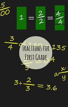 Preview of Fractions for First Graders