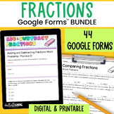 Fractions Practice, Review & Assessment for Google Forms™ 