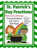 St. Patrick's Day Fractions Center Parts of a Group