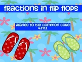 Fractions in Flip Flops: Equivalent Fractions TASK CARDS -