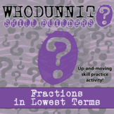 Fractions in Lowest Terms Whodunnit Activity - Printable &