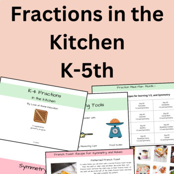 Preview of Fractions in the Kitchen Math Supplement (Distance Learning)