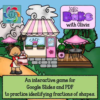 Preview of Fractions of Shapes Interactive Game- distance learning