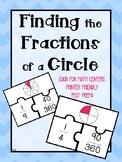 FRACTIONS and DEGREES of a Circle