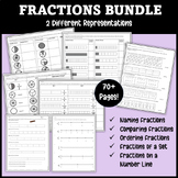 Fractions of a Set, on a Number Line - Name, Compare, Orde