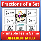 Fractions of a Set or an Amount Or Number Warm Up Fun Revi
