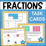 Fractions of a Whole Math Task Cards Grade 2 - 3