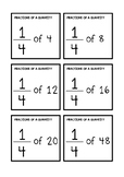 Fractions of a quantity cards {90 different questions}