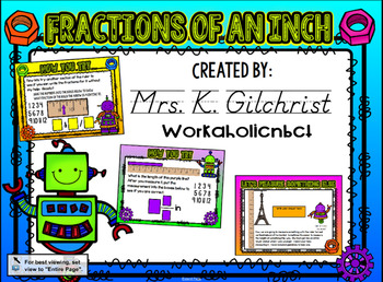 Preview of Measurement - Fractions of an Inch SMART Notebook Lesson