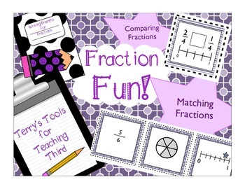 Preview of Fractions on Number Lines  and Comparing Fractions with Common Denominators