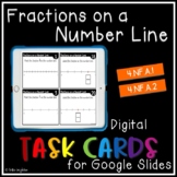Fractions on a Number Line (0-1) DIGITAL Task Cards