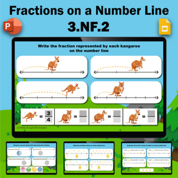 Preview of Fractions on a Number Line (3NF2) | Google Slides & PowerPoint