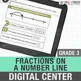 3rd Grade Digital Math Center Fractions on a Number Line G