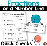 Fractions on a Number Line 3rd Grade Quick Checks