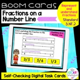 Fractions on a Number Line BOOM™ Cards | 3.NF.2