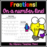 Fractions on a Number Line | Fractions | Math Worksheets