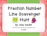 Fractions on a Number Line Scavenger Hunt {3.NF.A.2a, 3.NF.A.2b}