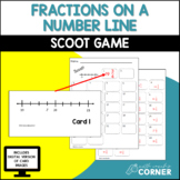 Fractions on a Number Line Scoot: PRINT AND DIGITAL