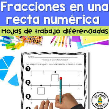Preview of Name and Place Fractions on a Number Line Fracciones en una recta numérica
