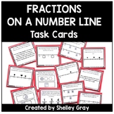 Fractions on a Number Line Task Cards - Fraction Practice