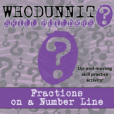Fractions on a Number Line  Whodunnit Activity - Printable
