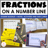 Fractions on a Number Line - Worksheets, Cut and Paste Sor