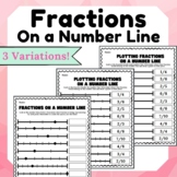 Fractions on a Number Line Worksheets | Plotting and Identifying