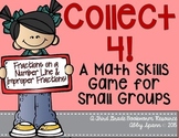 Fractions on a Number Line and Improper Fractions {Collect 4!}