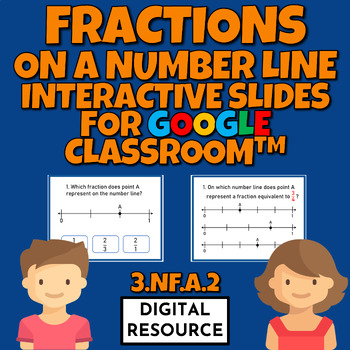 Preview of Fractions on a Number Line for Google Classroom 3.NF.A.2 Digital Resource